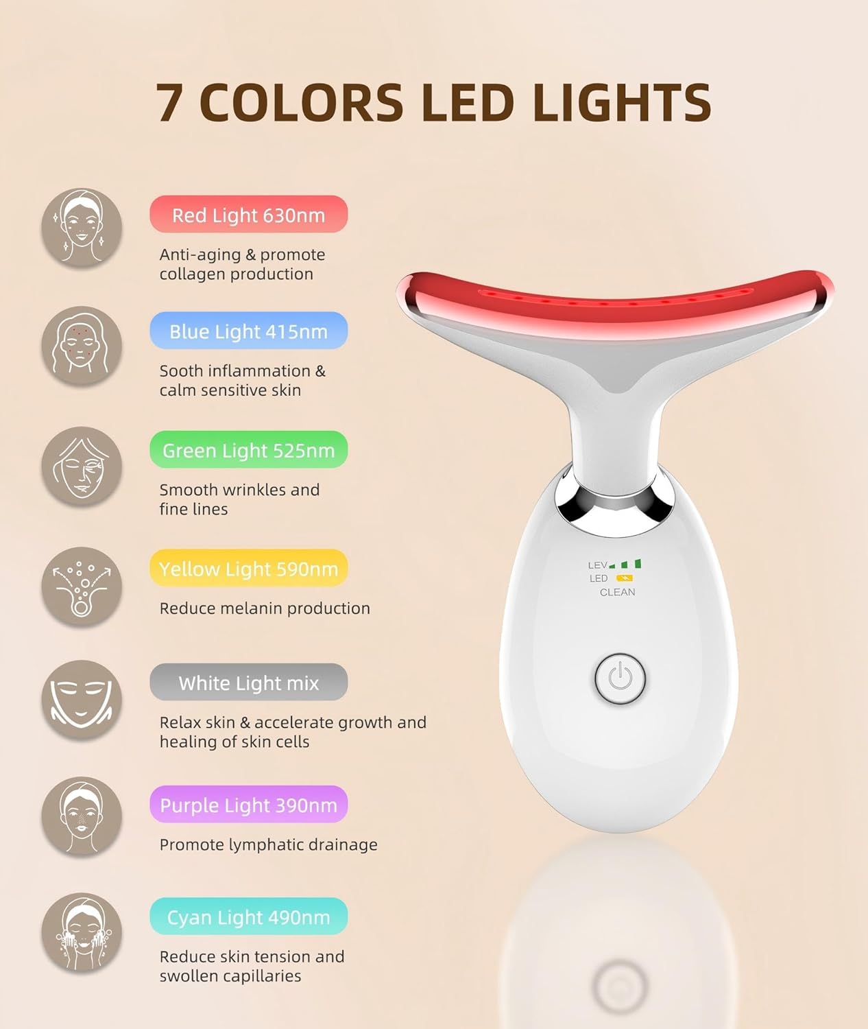 Facial Sculpting LED Massager (Face & Neck)